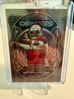 KYLER MURRAY 2022 OBSIDIAN ORANGE CUTTING EDGE PATCH /75 CARDINALS NFL VIKINGS