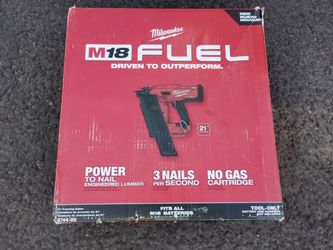 Shop Milwaukee
M18 FUEL 3-1/2 in. 18-Volt 21-Degree Lithium-Ion Brushless Cordless Framing Nailer (Tool-Only)


$300
Milwaukee