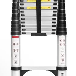 BOCOM 14.5 FT Aluminum Telescoping Ladder