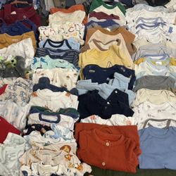 Baby Boy Clothes Size 0-3  Over 100pz