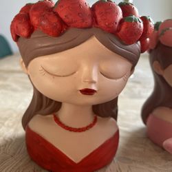 Girl Planter Head 