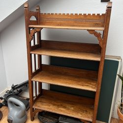 Vintage Wood Bookcase