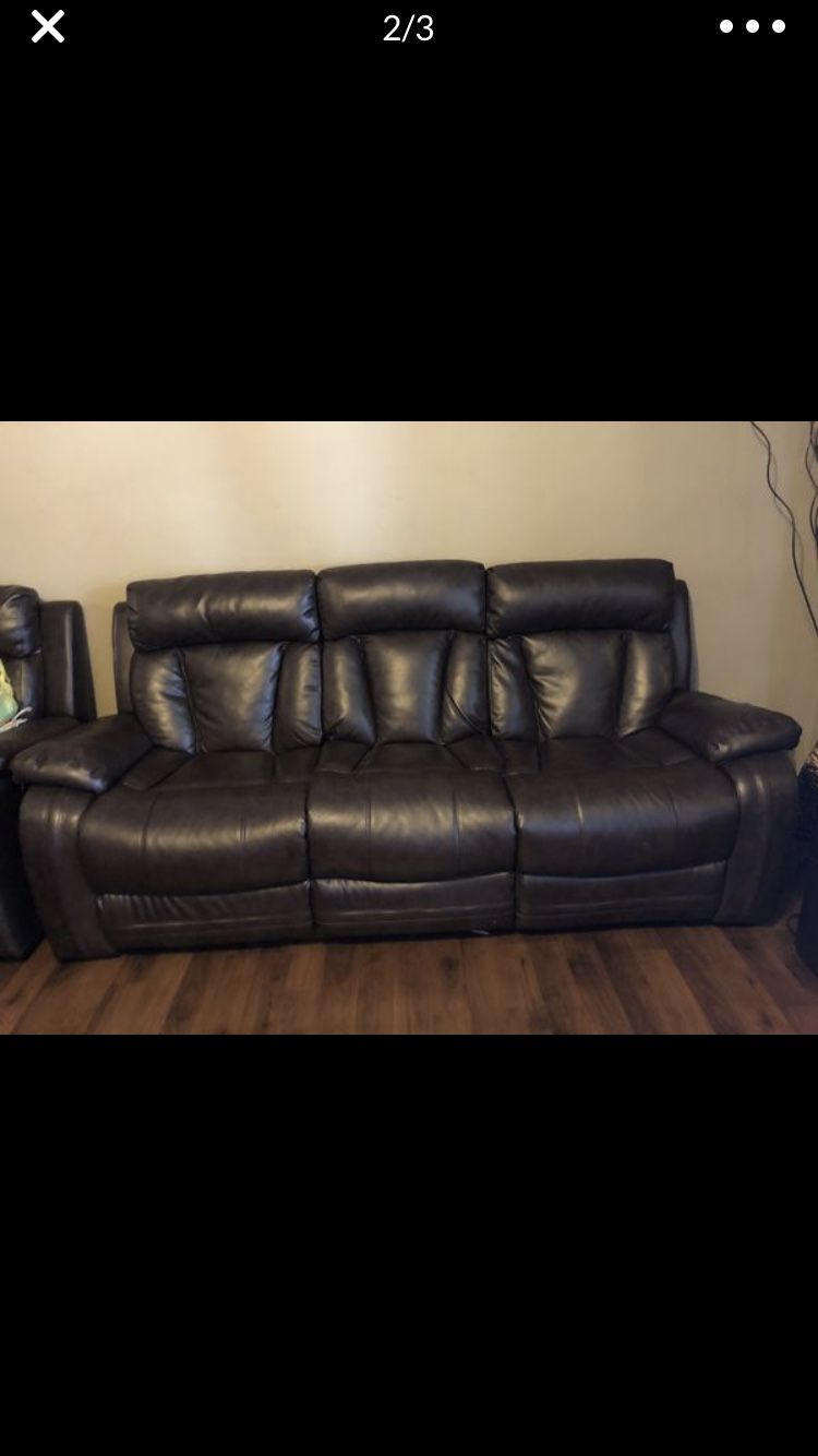 Brown leather Sofas need gone ASAP !!