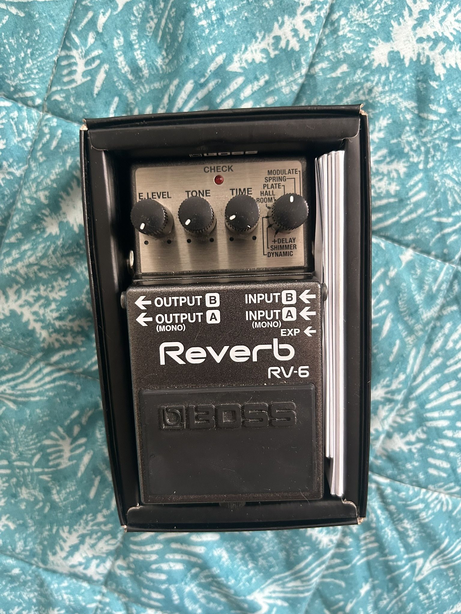 BOSS RV-6 Reverb Guitar Effects Pedal