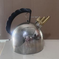 Vintage Stainless Tea Kettle