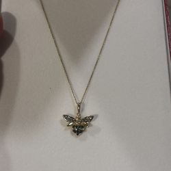 Le Vian Diamond Bee Pendant and 2 chains