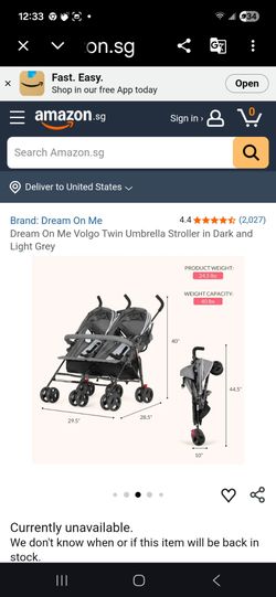 Dream On Me Volgo Double stroller