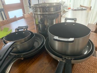 Lot of Greenpan pots & pans