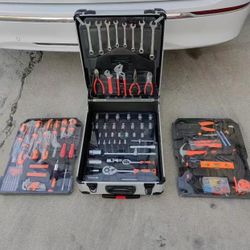499PCS Rolling Tool Set with Wheels & Telescopic Handle