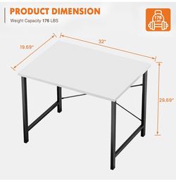 White Computer desk / escritorio de computadora