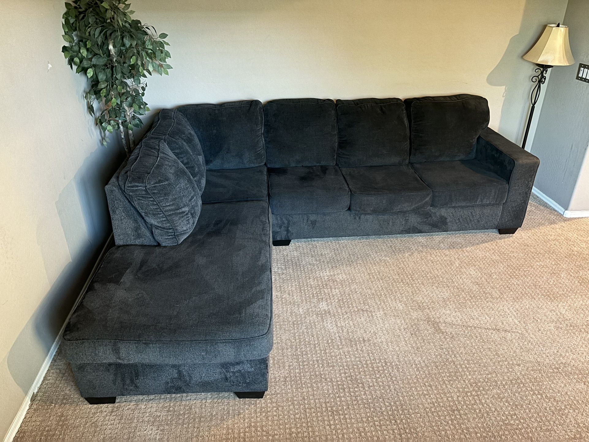Charcoal Gray Sectional Sofa Free Delivery 🚚