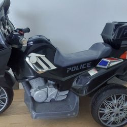 Police Motor Bike For Kids - Used Like New