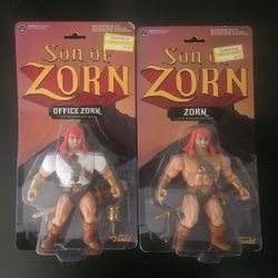 Funko Set Of 2 Son Of Zorn - Warrior And Office Zorn Action Figure