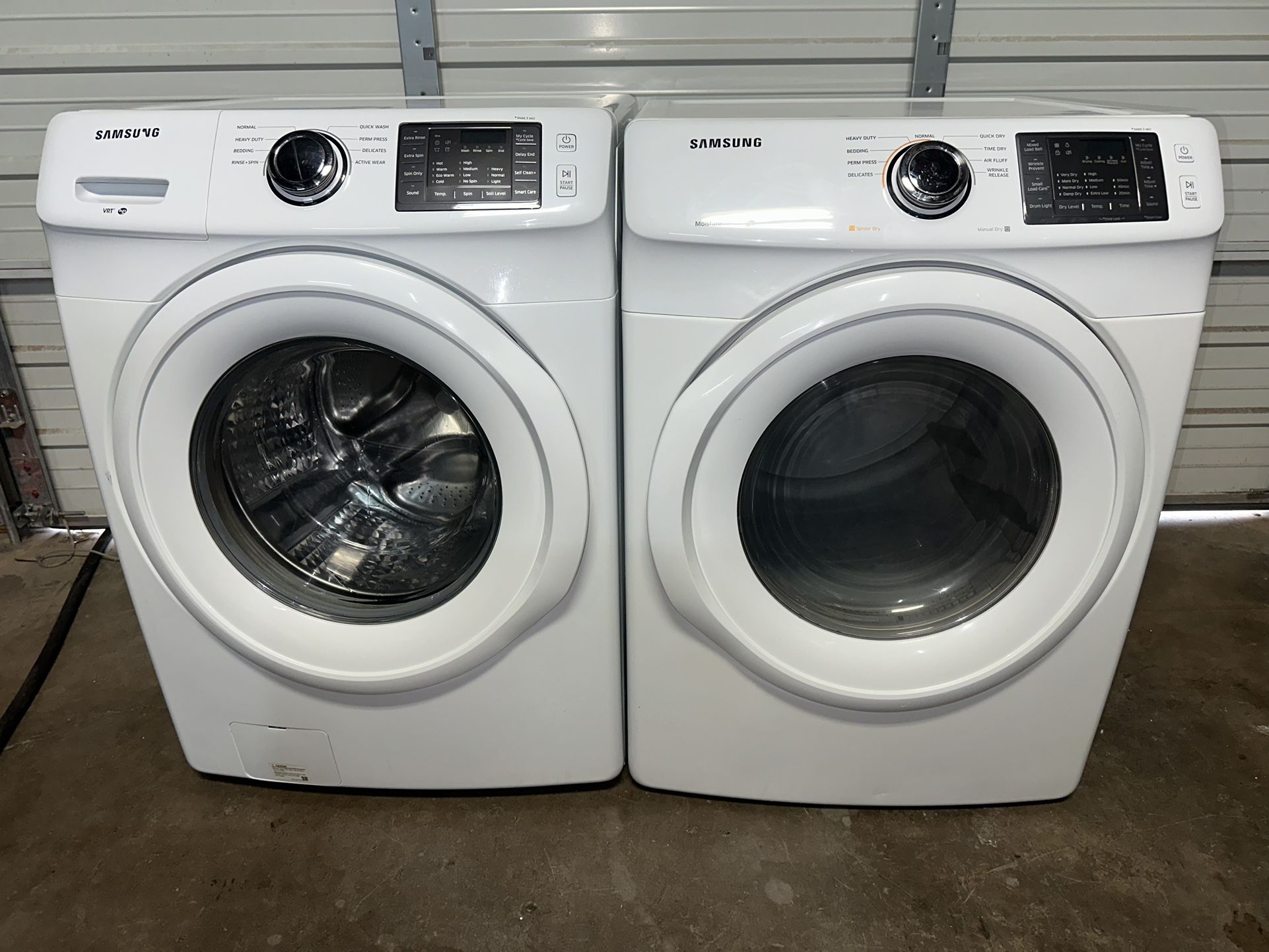 VERY NICE SAMSUNG WASHER AND ELECTRIC DEYER SET SUPER CLEAN