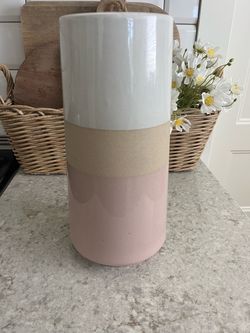 Target Ceramic Cylinder Vase Tri-Color