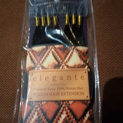 14 In Human Hair I Tip Black Straight 