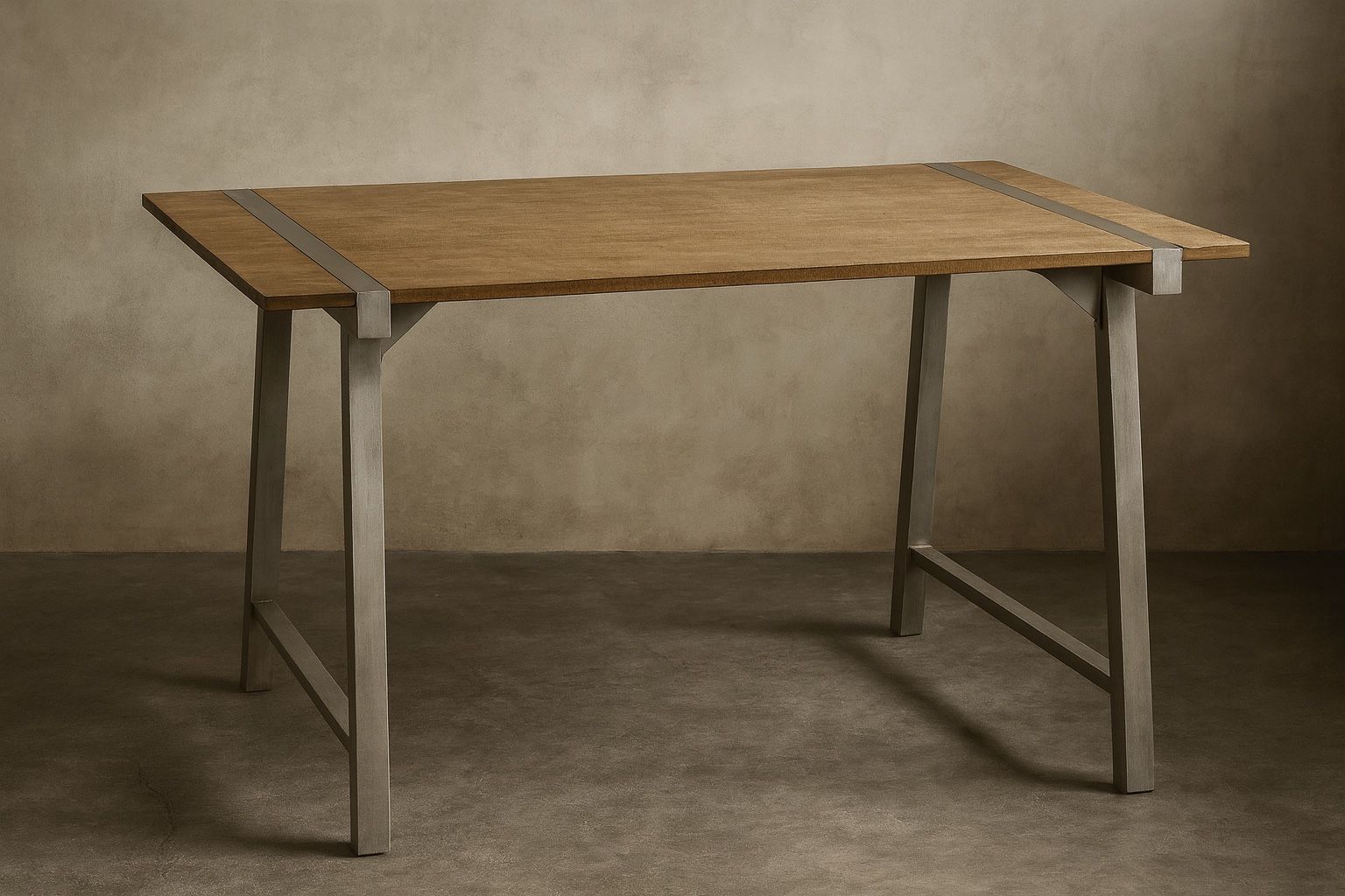 Rustic Counter Height Dining Table Or Standing Desk. 