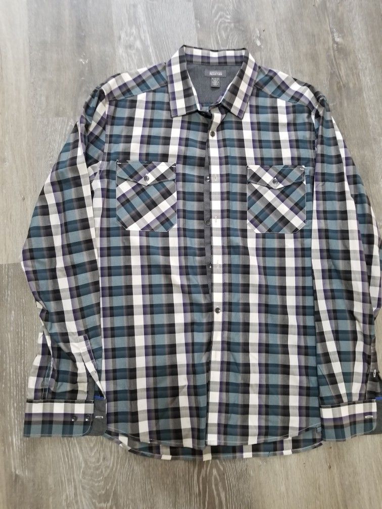 Kenneth Cole Button Up Shirt size Xl 