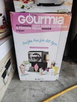 New Gourmia Automatic Soft Serve Ice Cream And Frozen Drink Maker