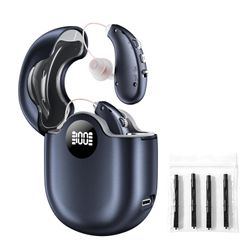 OTC Rechargeable Hearing Aids for Seniors with Noise Reduction & 80-Hour Battery Life