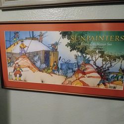 Framed Illustration Sunpainters Eclipse Of The Navajo Sun By Baje Whit
