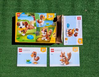 Lego 31382 Creator 3-in-1 Puppy Dog/Squirrel/Duck Box+Instruction Only-No Bricks