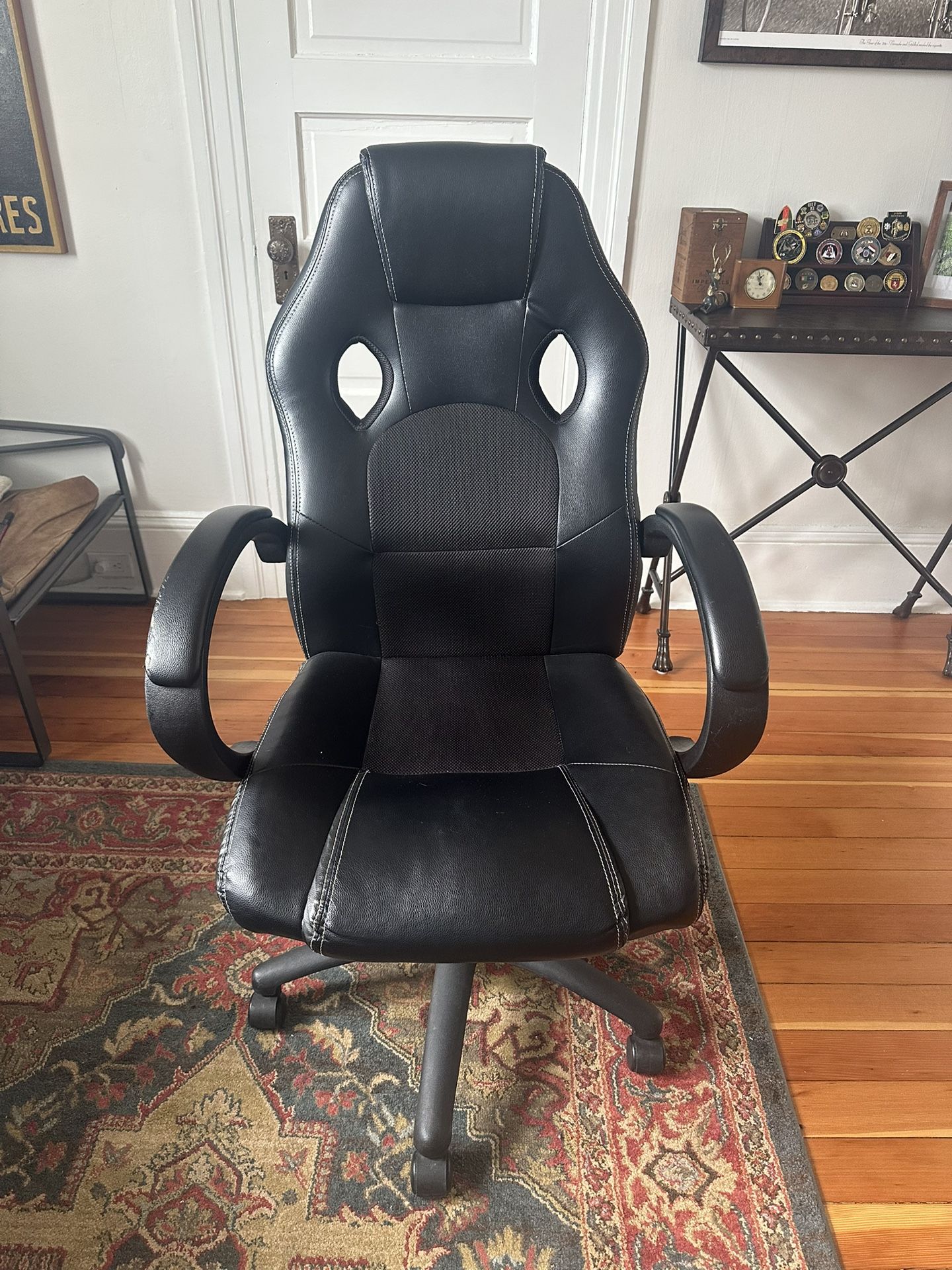 Leather Rolling Office Chair