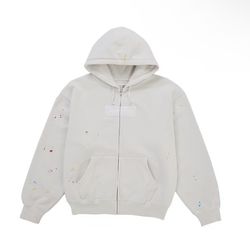 Supreme MM6 Maison Margiela Box Logo Zip Up Hooded Sweatshirt