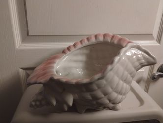 Conch Vase Planter Nautical Beach Theme