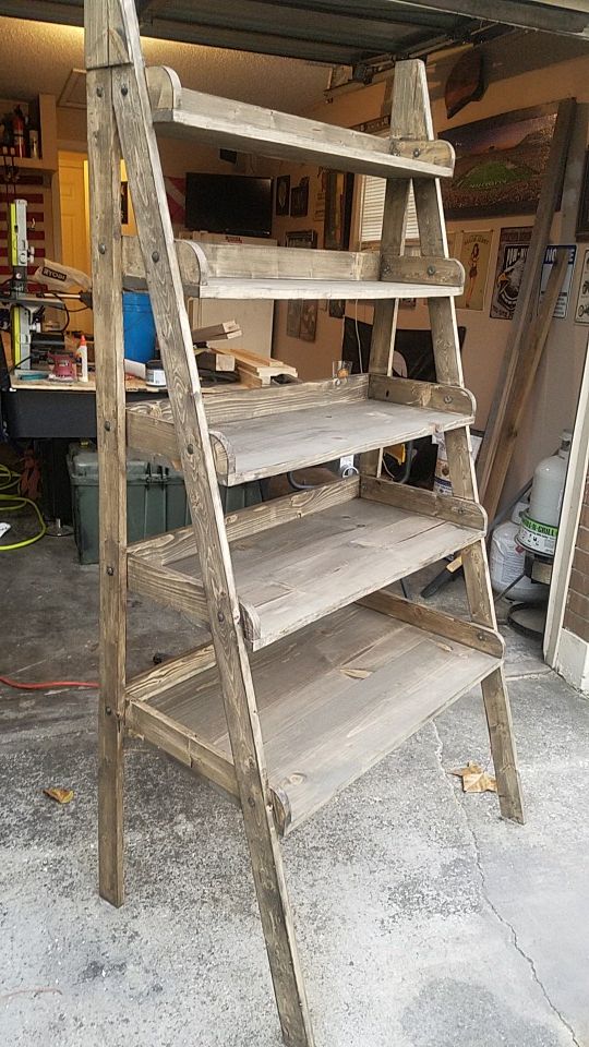 Ladder shelf