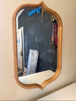 Wood mirror