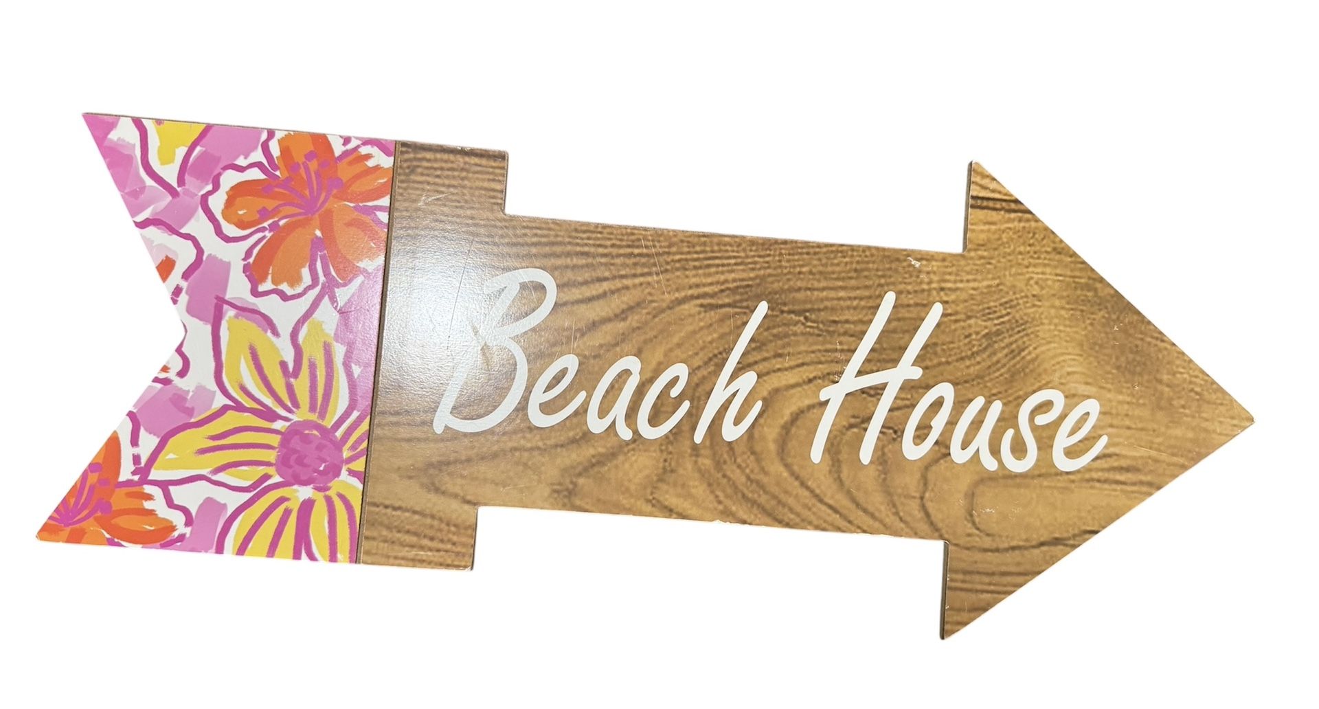 Beach house sign