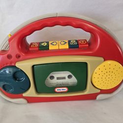 Vintage Little Tikes Tape Recoder with Microphone Works