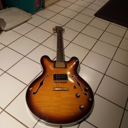 Brandless Beauty Hollow Body Guitar  Neck Through!