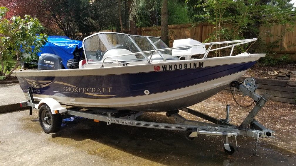 16 Aluminum boat Smoker craft Osprey Dlx 2001 for Sale in Puyallup, WA