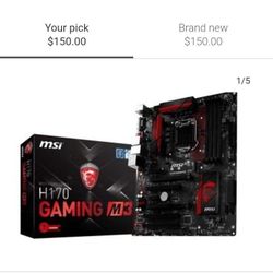 Reduced....Msi Motherboard hi70 gaming m3