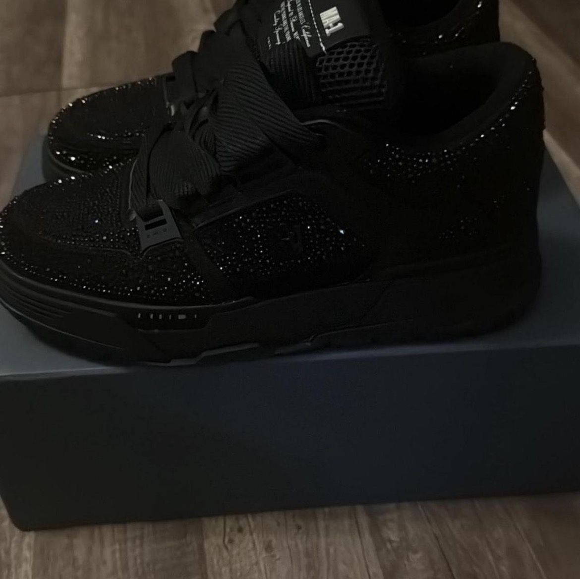 Amiri Crystal Black MA1 Size 11