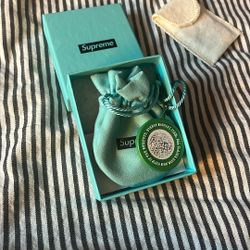TIFFANY & CO x SUPREME sterling silver earrings NEW