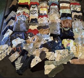 Baby Boy Clothes Size 0 Through 18 Months $1 Each 