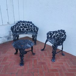 Black Metal Patio Set