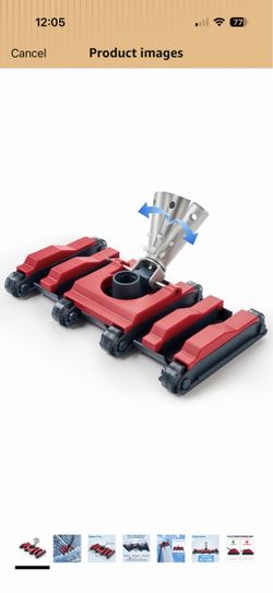 Pool Vacuum Head with Upgraded Flow Baffle, Extra-Wide with Wheels, 4.7 LBS Weighted Flexible Heavy-Duty Vac Cleaner for Enhanced Suction, Fits Ingrou