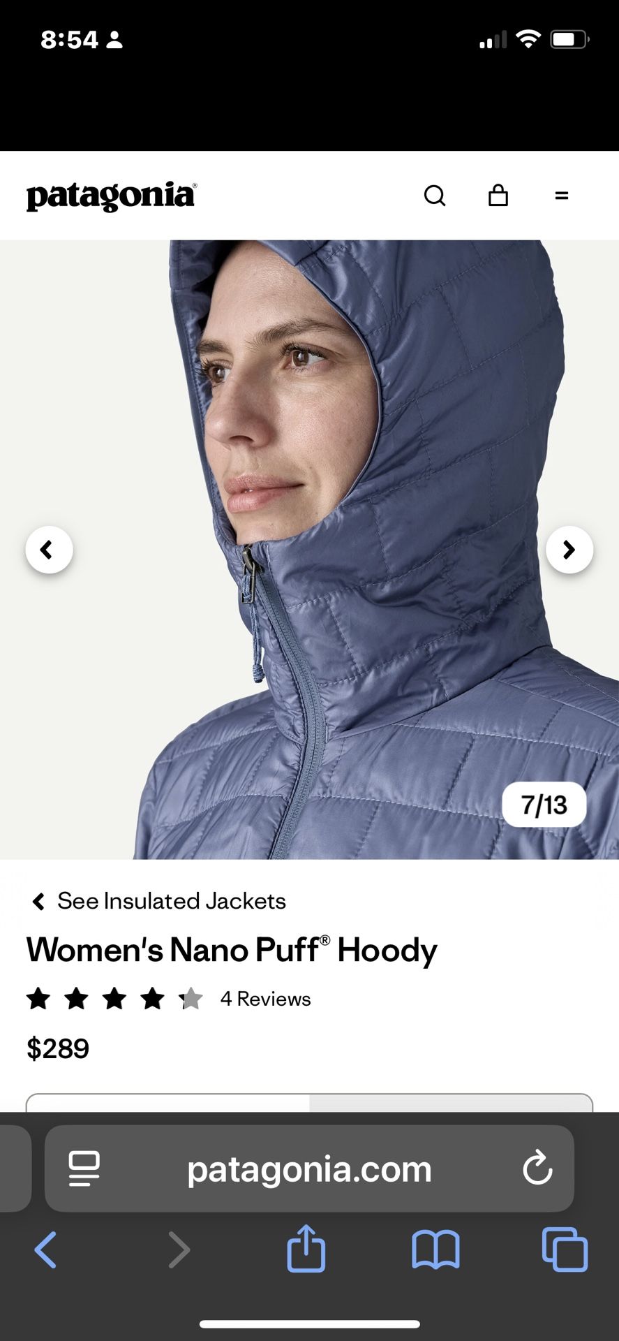 Patagonia Women's Nano Puff® Hoodie in good condition