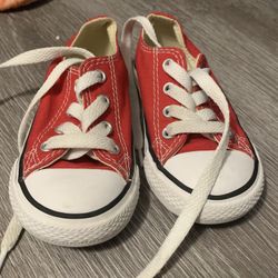 Toddler Red Converse Size 6c 