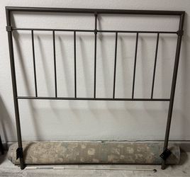 Metal headboard. Full-size