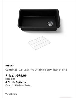 Kohler undermount sink