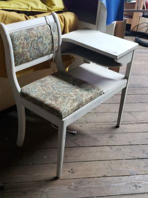 Vintage Victorian Furniture Gossip Bench Phone Table Refinished