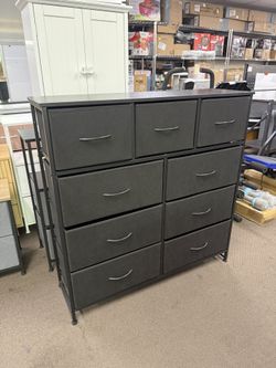 9-Drawer Dresser, Fabric Storage Tower for Bedroom, Hallway, Nursery, Clos