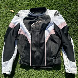 Alpinestars Stella Motorcycle Jacket Women's Size: XL Black Pink White