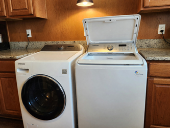 Samsung Top Load Washer and Electric Dryer Set – Like New, Energy Star - Aurora, CO