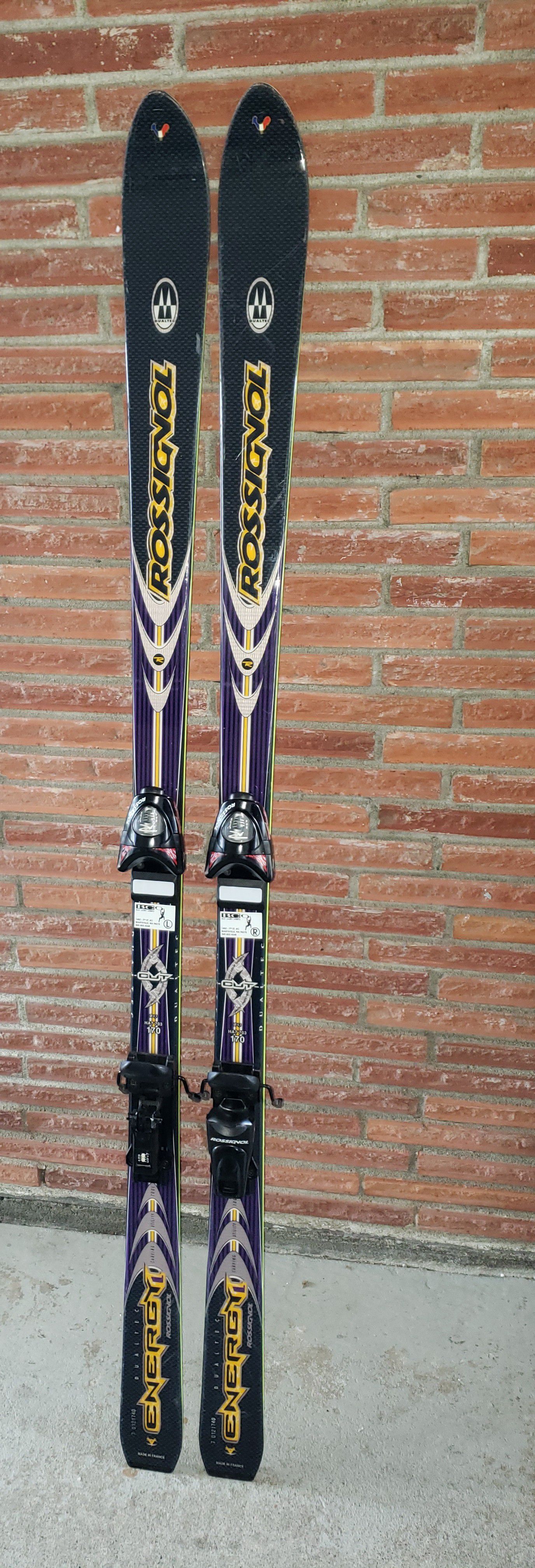ROSSIGNOL Dualtec Energy CUT Skis w/Bindings, 170mm
